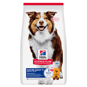 Hill's Science Plan Mature Adult Medium Breed Dry Dog Food with Chicken