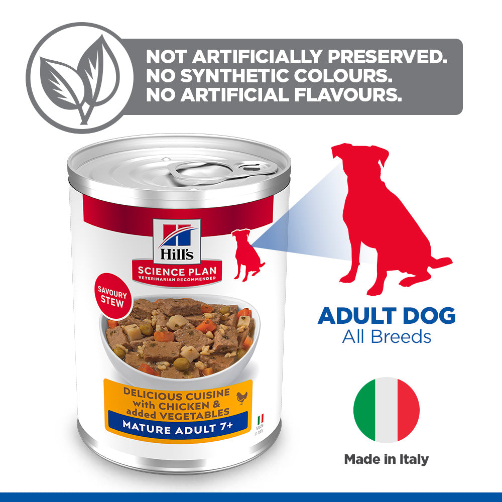 Hill's Science Plan Mature Adult Dog Stew with Chicken & added Vegetables