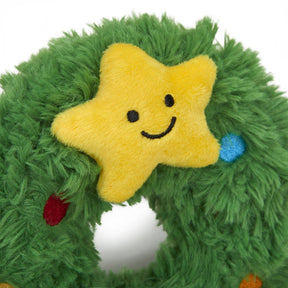 Petface Remy Wreath Plush & Rubber Dog Toy