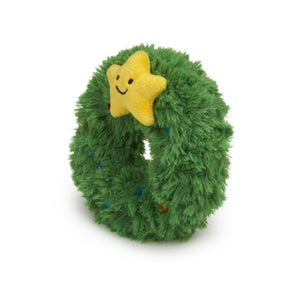 Petface Remy Wreath Plush & Rubber Dog Toy
