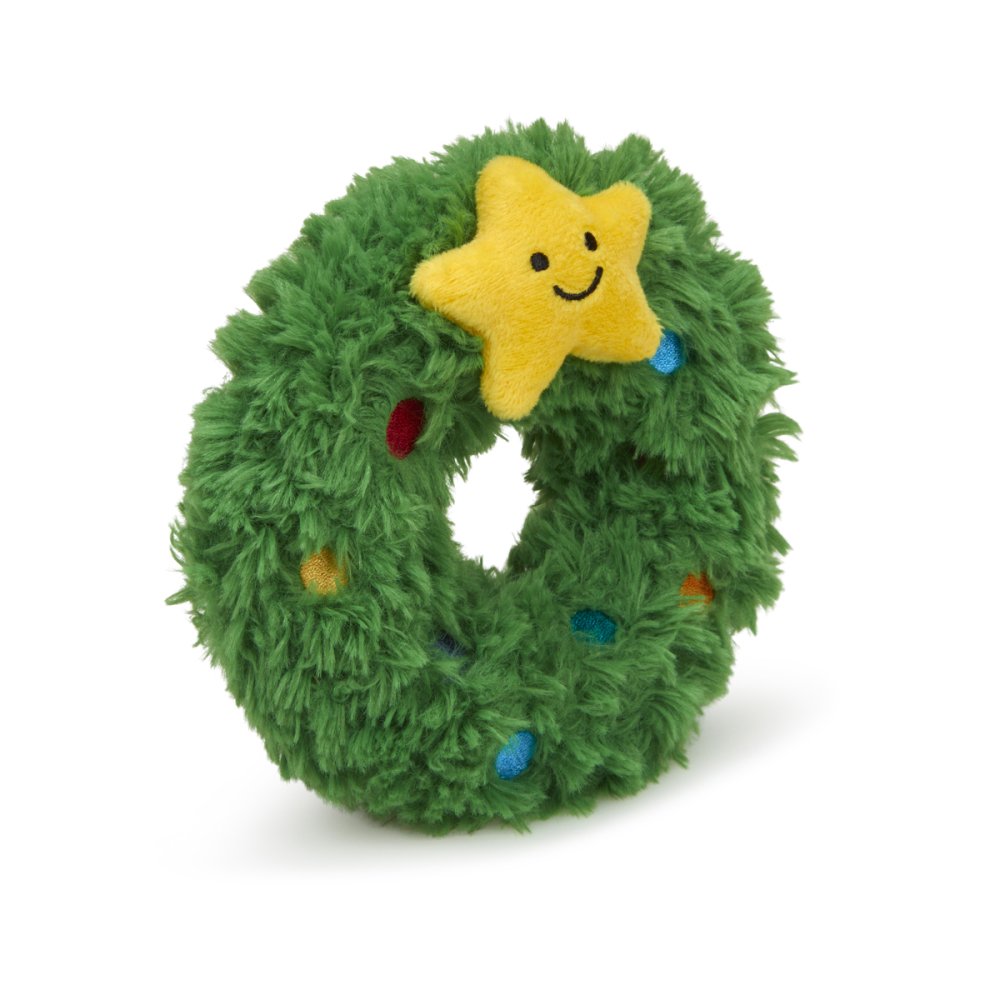 Petface Remy Wreath Plush & Rubber Dog Toy