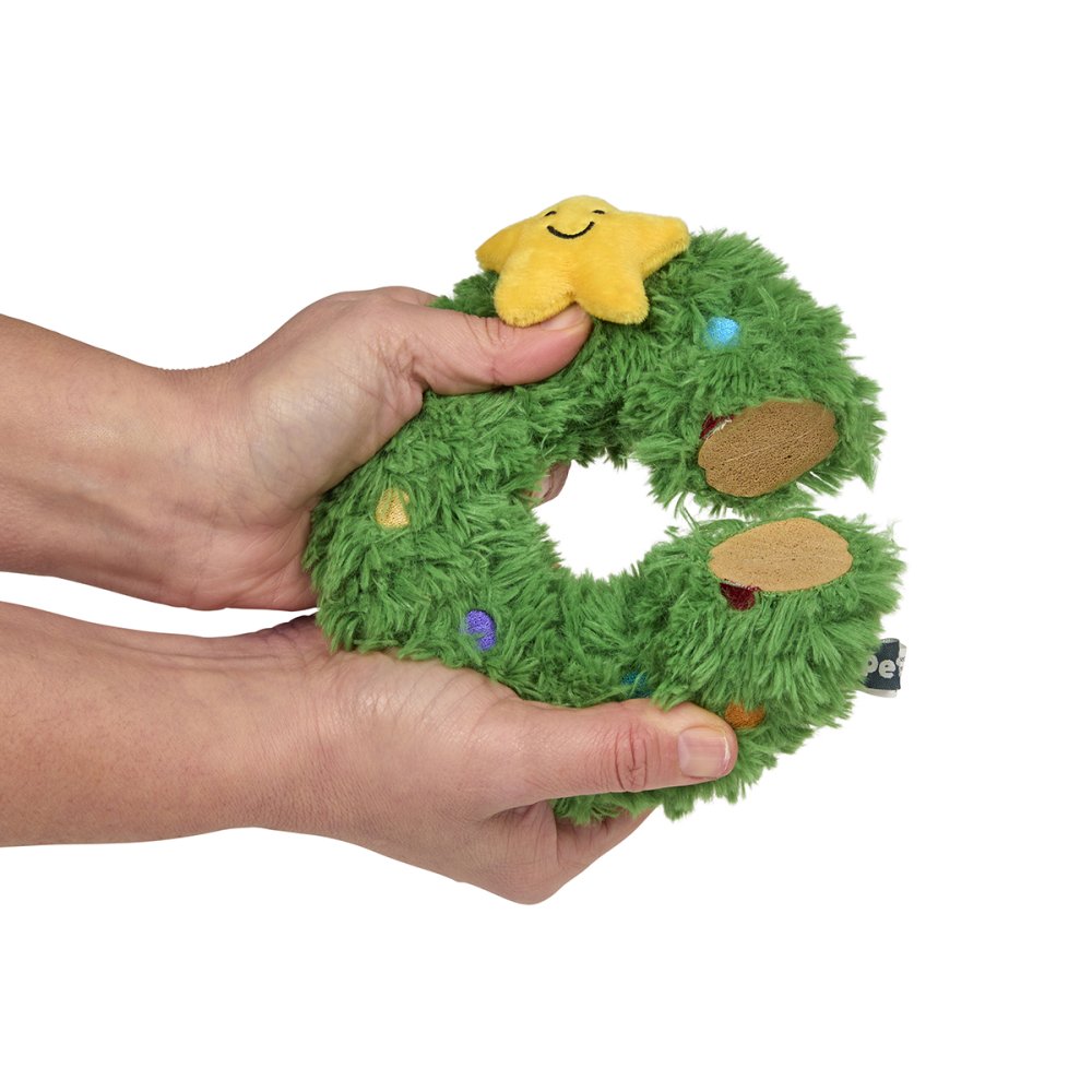 Petface Remy Wreath Plush & Rubber Dog Toy