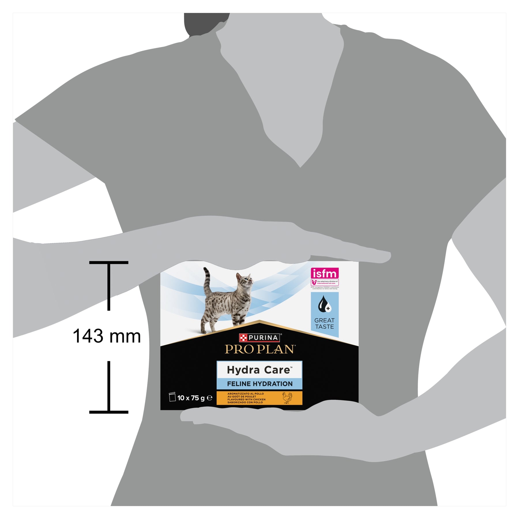 PURINA® PRO PLAN® Feline HC Hydra Care Wet Pouch 60 x 75g