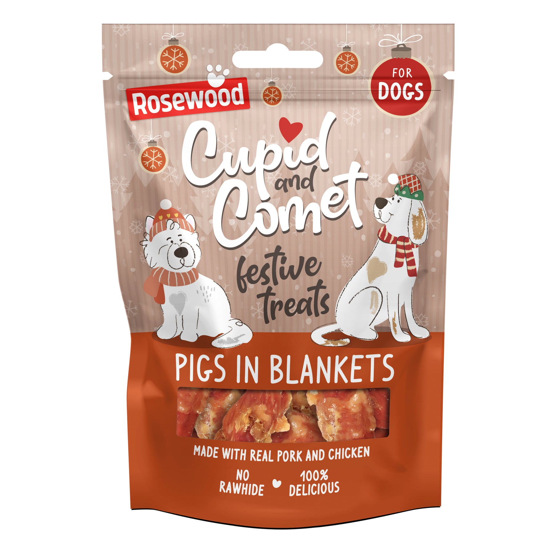 Rosewood Pig In Blankets Dog Treats 100g