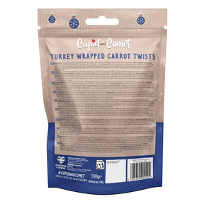 Rosewood Turkey Wrapped Carrot Twists Dog Treats