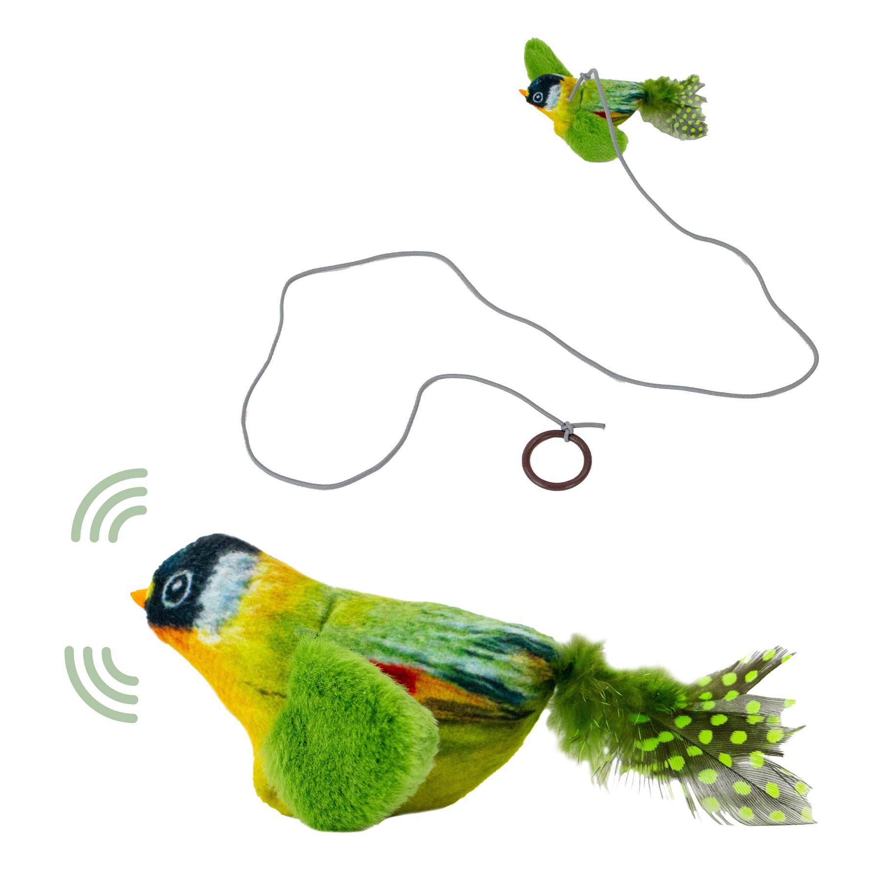 Ancol Chirping Greenfinch Cat Toy