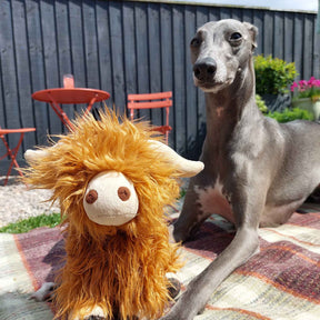 Ancol Heritage Fergus Highland Cow Dog Toy