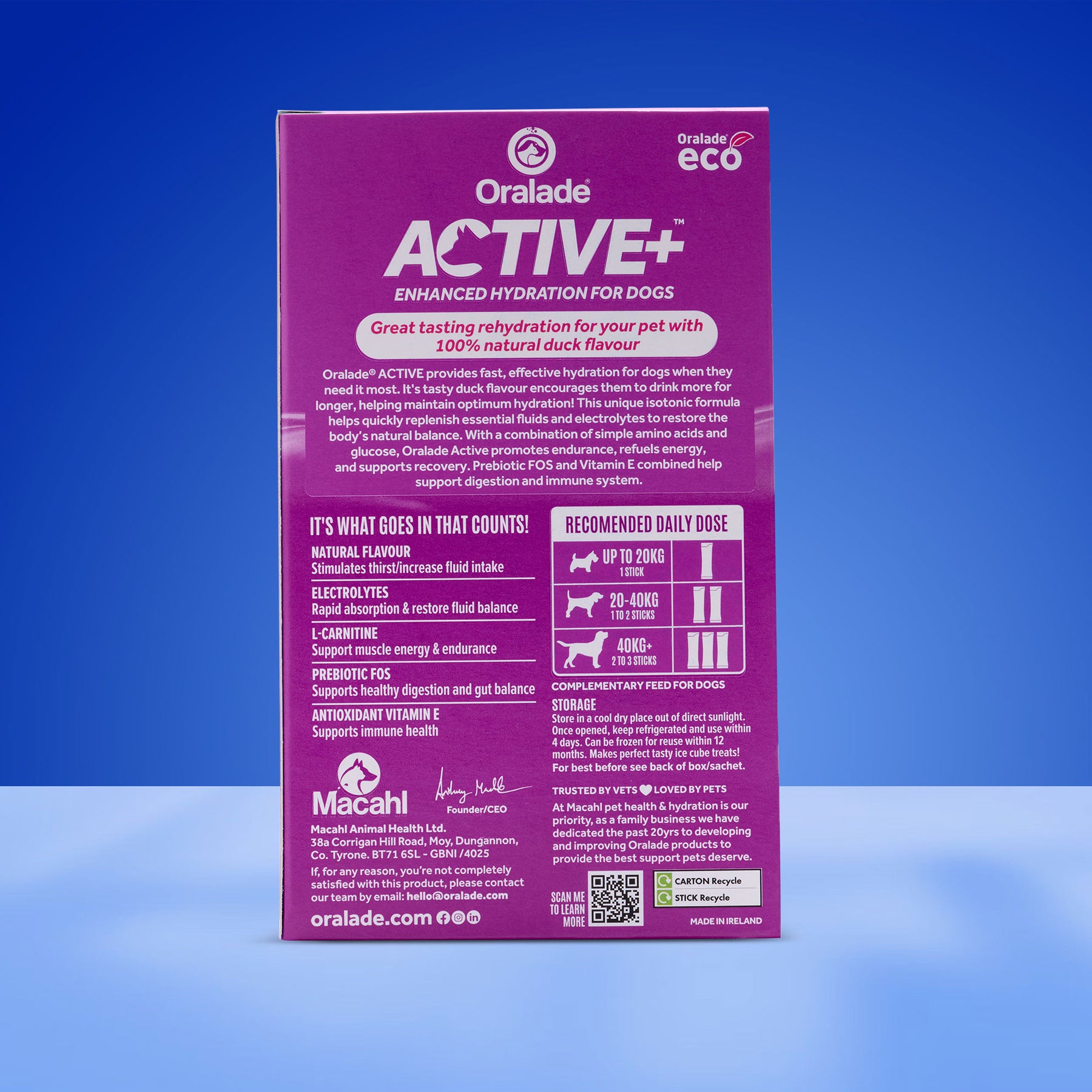 Oralade® ACTIVE+ Duck Liquid Concentrate 7 x 50ml