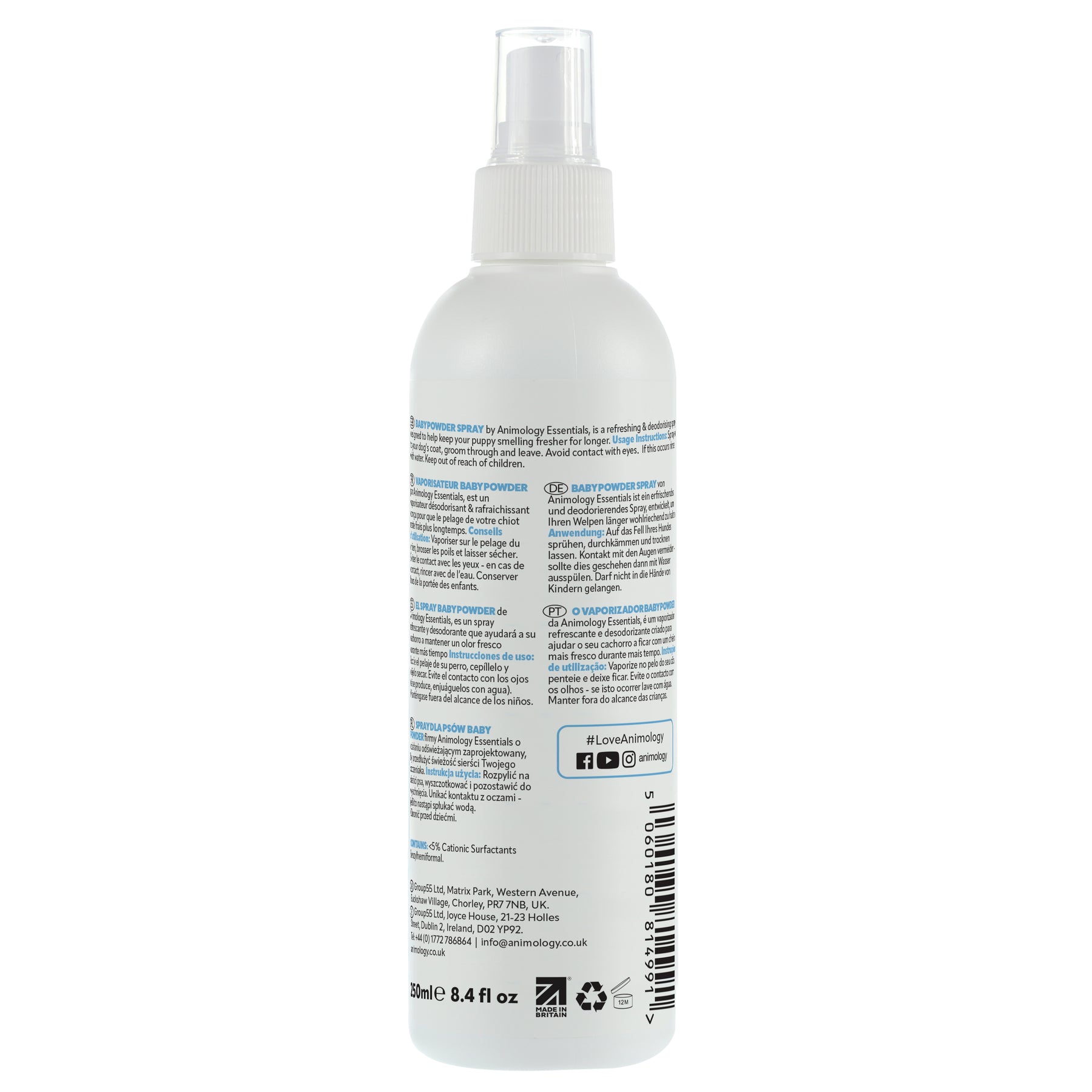 Animology Essentials Baby Powder Puppy Fragrance Spray