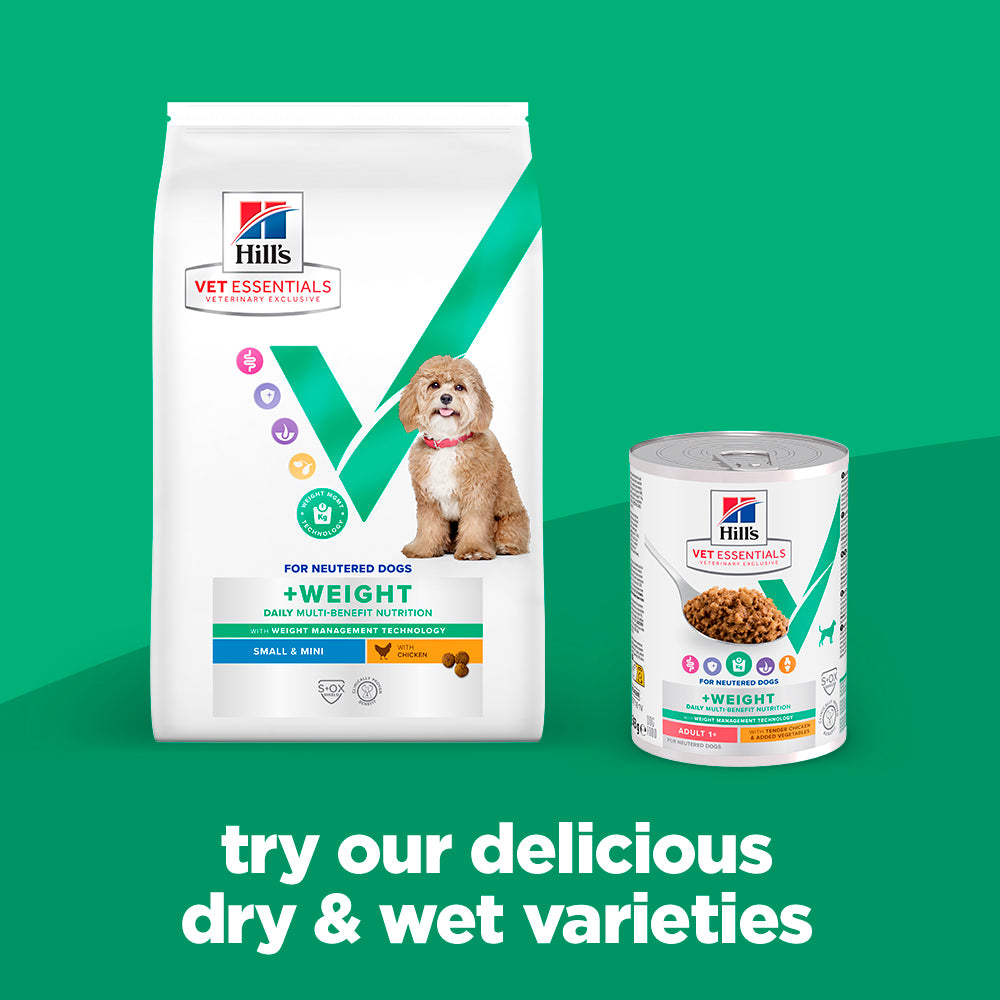 Hill's™ VET ESSENTIALS™ MULTI-BENEFIT + WEIGHT Adult 1+ Small & Mini Dry Dog Food with Chicken