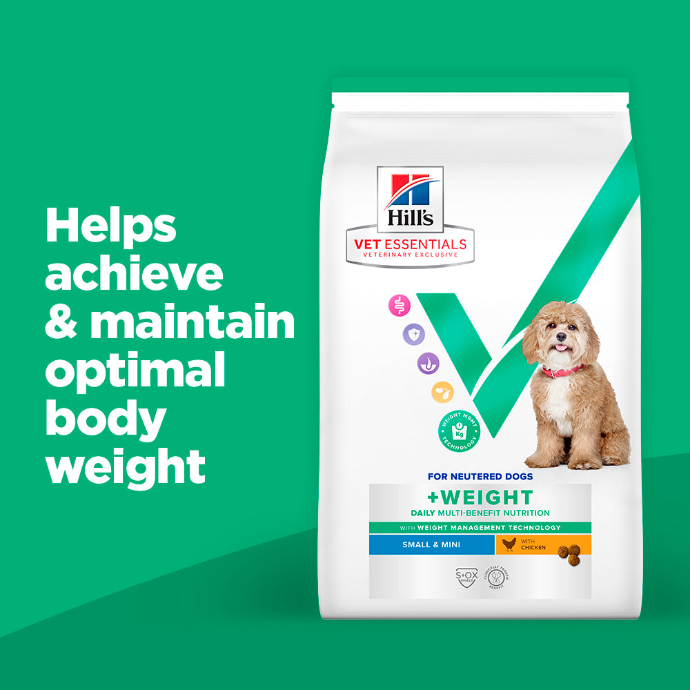 Hill's™ VET ESSENTIALS™ MULTI-BENEFIT + WEIGHT Adult 1+ Small & Mini Dry Dog Food with Chicken 6kg