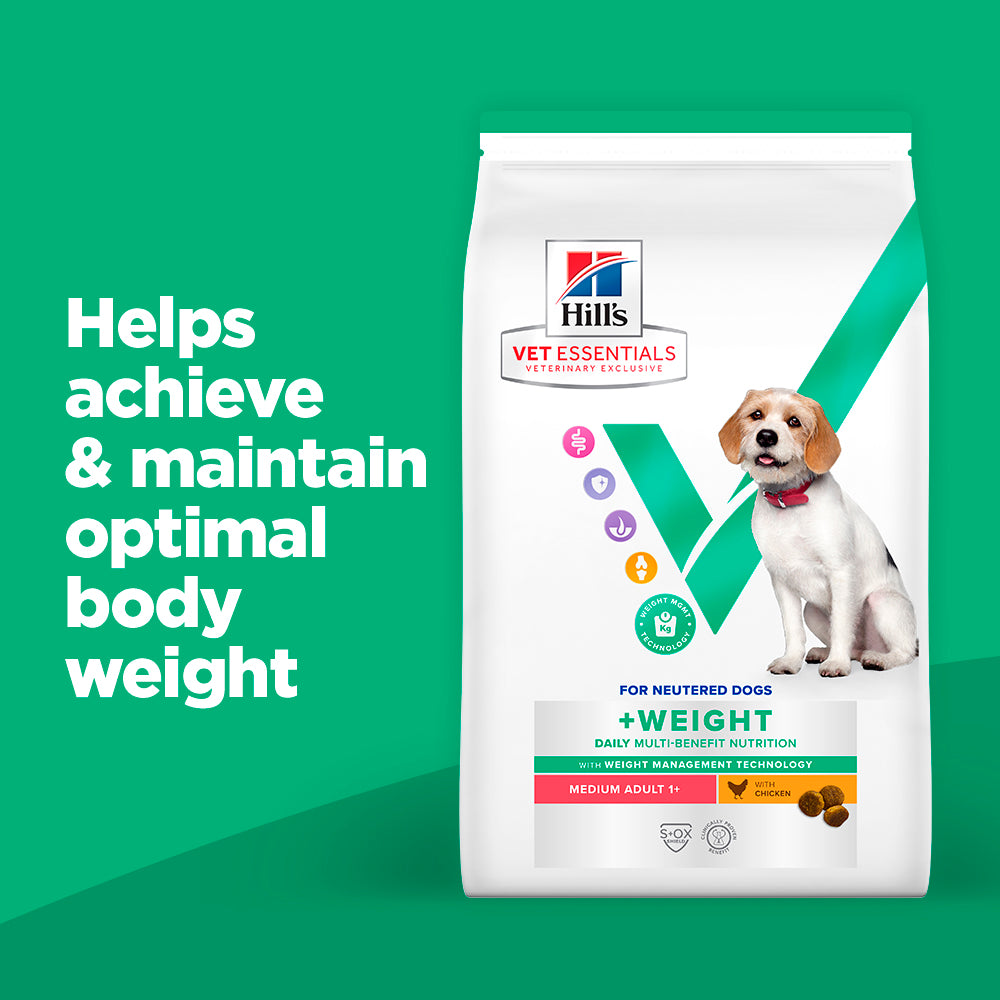 Hill's™ VET ESSENTIALS™ MULTI-BENEFIT + WEIGHT Adult 1+ Medium Dry Dog Food with Chicken