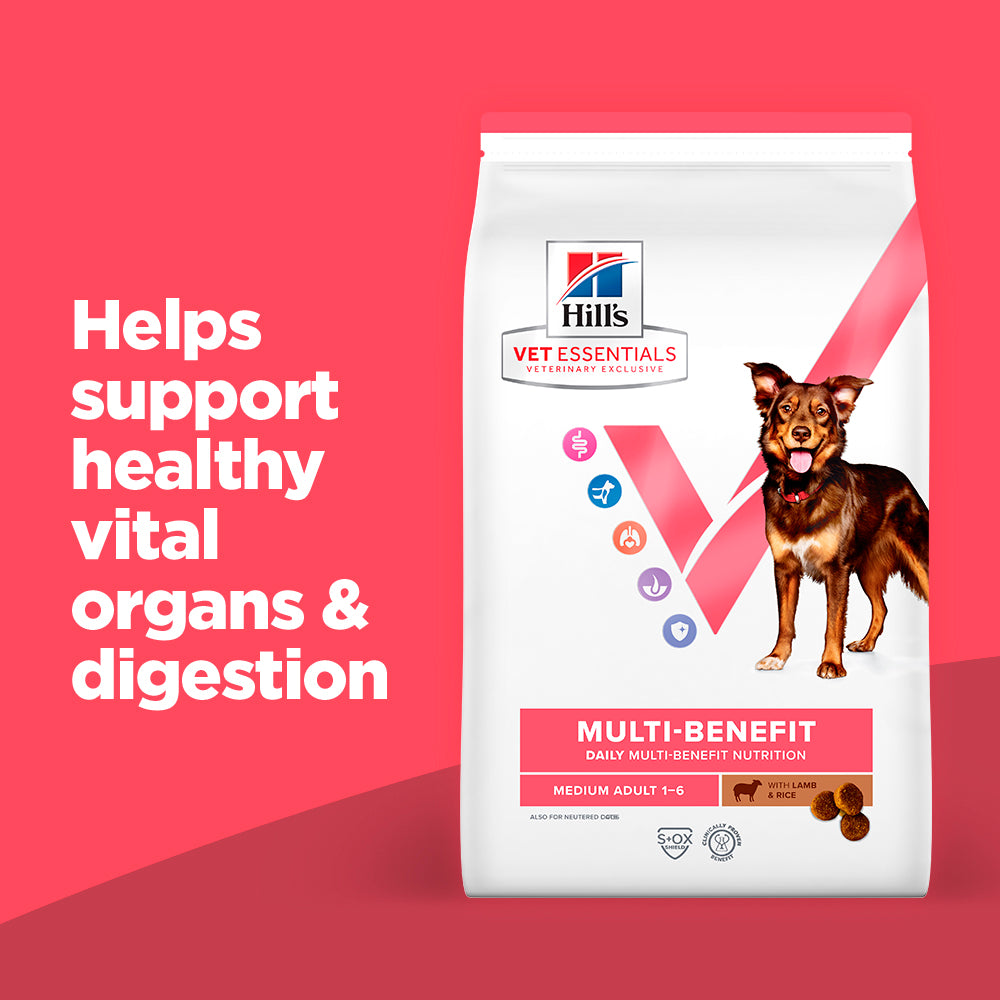 Hill's™ VET ESSENTIALS™ MULTI-BENEFIT Adult Medium Dry Dog Food with Lamb & Rice