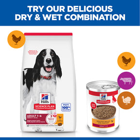 Hill's™ Science Plan Adult Wet Dog Food Variety pack (Chicken, Beef & Turkey)