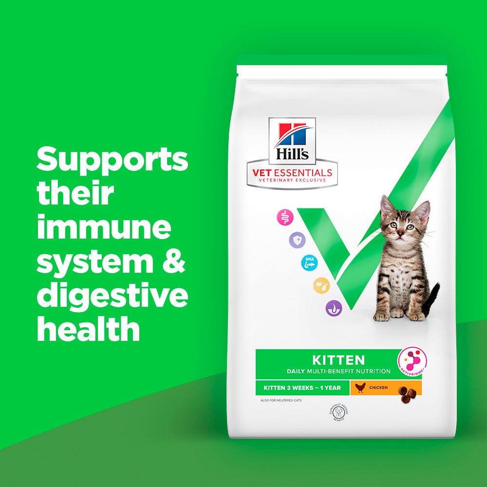 Hill's™ VET ESSENTIALS™ MULTI-BENEFIT Dry Kitten Food Chicken 3kg