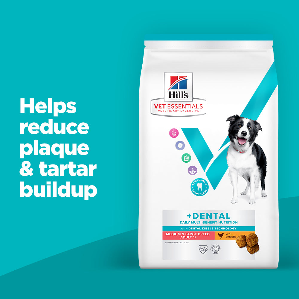 Hill's™ VET ESSENTIALS™ MULTI-BENEFIT + DENTAL Adult 1+ Medium and Large Breed Dry Dog Food with Chicken