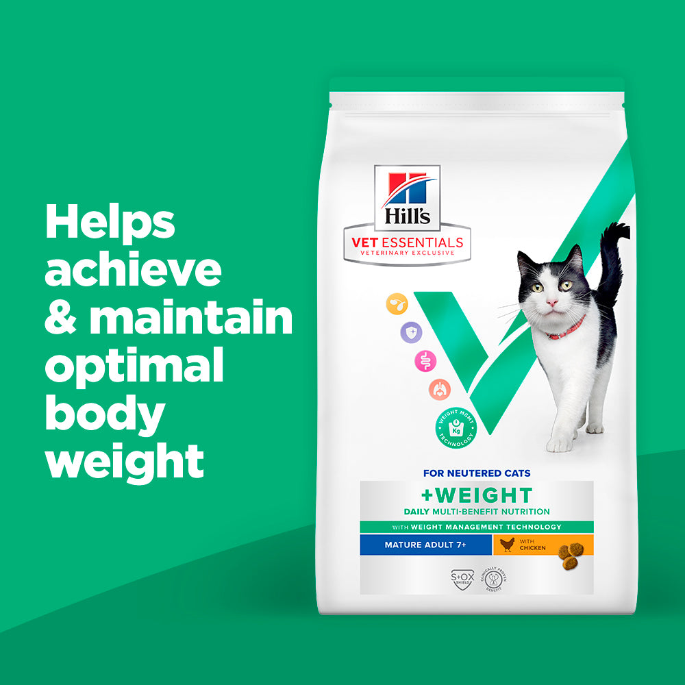 Hill's™ VET ESSENTIALS™ MULTI-BENEFIT + WEIGHT Mature Adult 7+ Dry Cat Food with Chicken