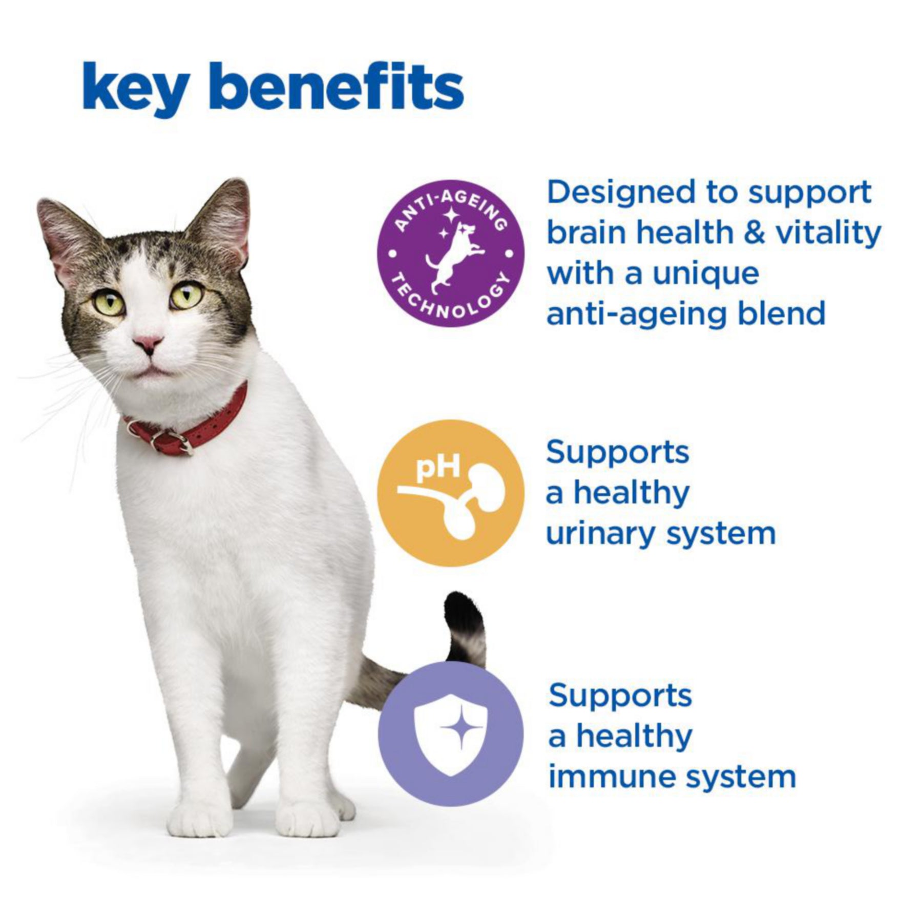 Hill’s Vet Essentials Multi-Benefit + Senior Health Cat Food with Chicken 1.5kg