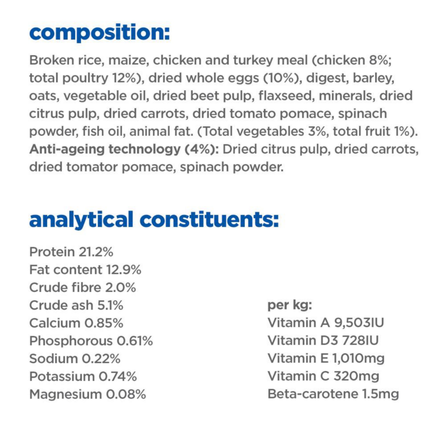 Hill’s Vet Essentials Multi-Benefit + Senior Health Small & Mini Breed Dog Food with Chicken