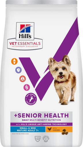 Hill’s Vet Essentials Multi-Benefit + Senior Health Small & Mini Breed Dog Food with Chicken