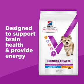 Hill’s Vet Essentials Multi-Benefit + Senior Health Small & Mini Breed Dog Food with Chicken