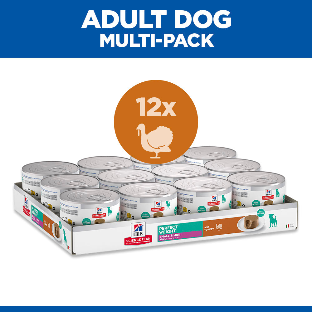 Hill's™ Science Plan Perfect Weight Adult Small & Mini Dog Mousse with Turkey