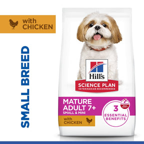 Hill's™ Science Plan Mature Adult 7+ Small & Mini Dry Dog Food Chicken Flavour 3kg