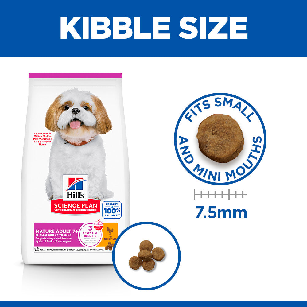 Hill's™ Science Plan Mature Adult 7+ Small & Mini Dry Dog Food Chicken Flavour 3kg
