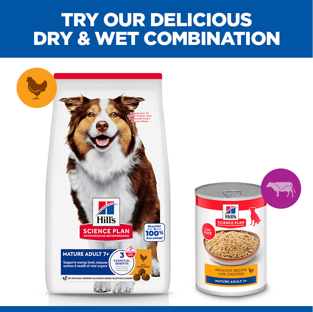 Hill's™ Science Plan Mature Adult 7+ Medium Dry Dog Food Chicken Flavour 18kg