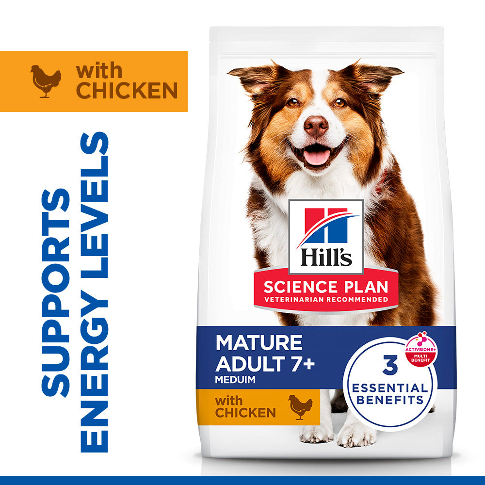 Hill's™ Science Plan Mature Adult 7+ Medium Dry Dog Food Chicken Flavour