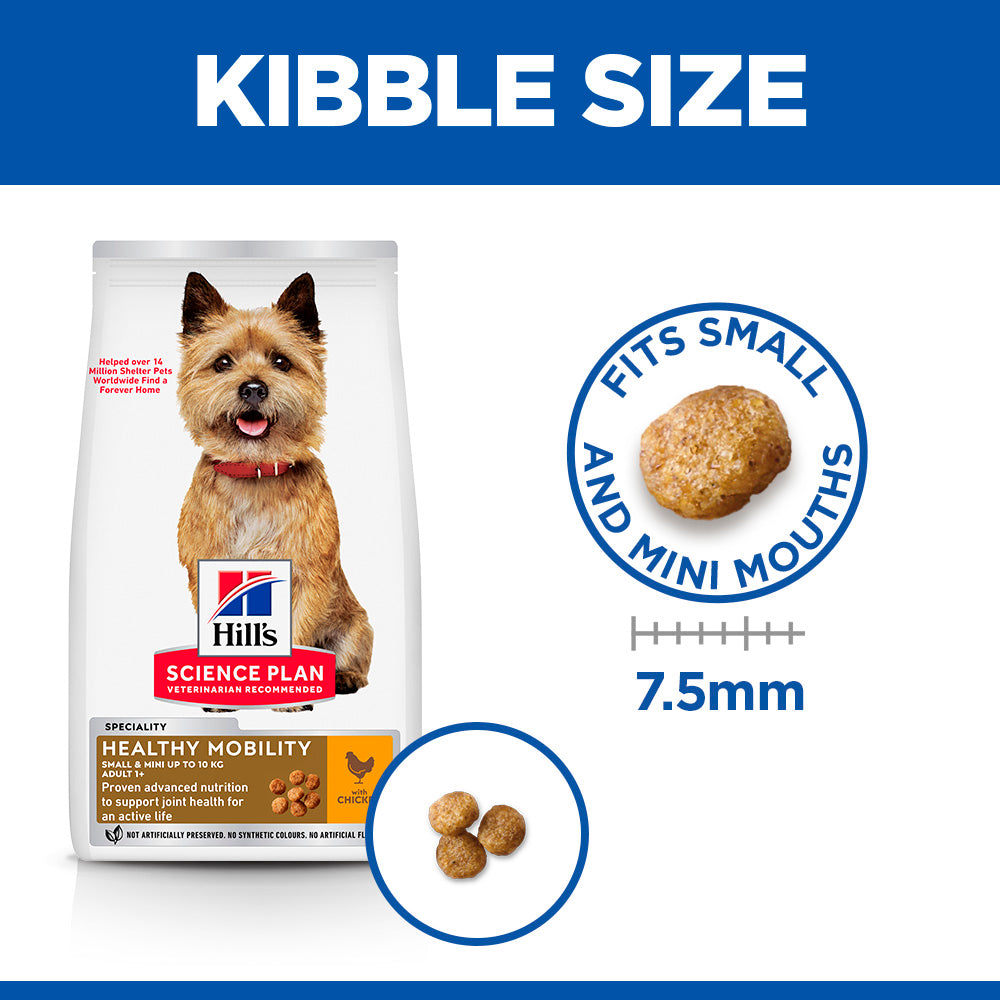 Hill's™ Science Plan Healthy Mobility Adult Small & Mini Breed Dry Dog Food with Chicken 1.5kg