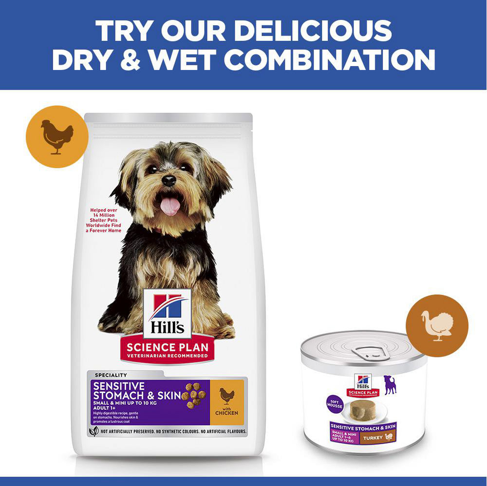 Hill's™ Science Plan Sensitive Stomach & Skin Adult Small & Mini Breed Dry Dog Food Chicken 3kg