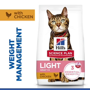 Hill's™ Science Plan Adult Light Dry Cat Chicken Flavour 3kg
