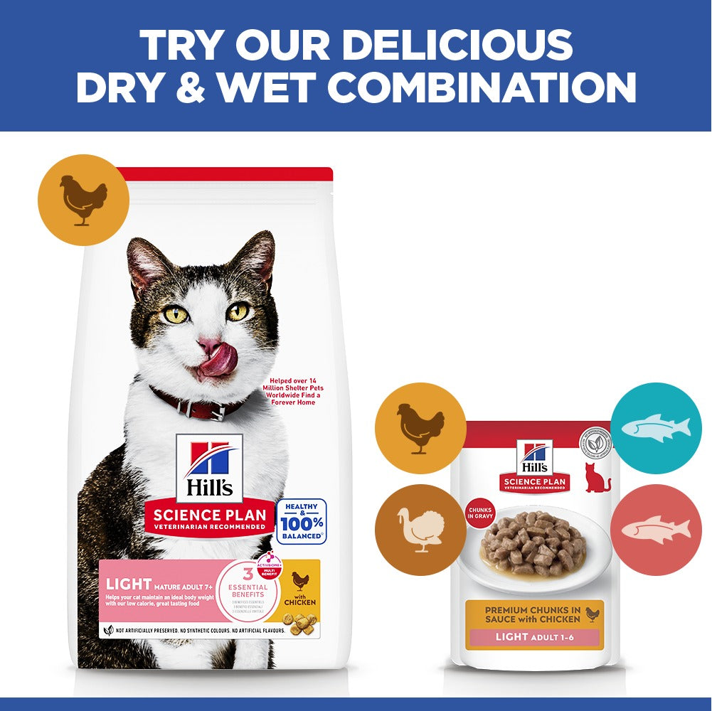 Hill's™ Science Plan Mature Adult Light Dry Cat Chicken Flavour