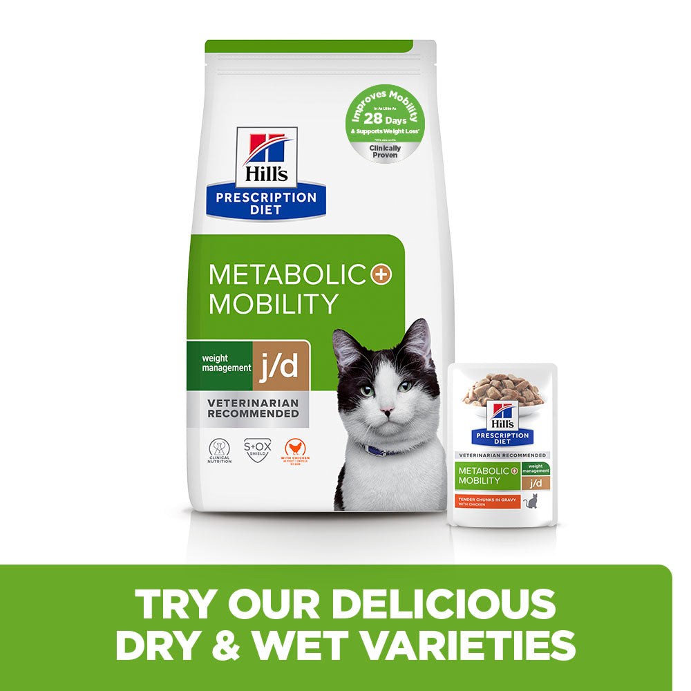 Hill's Prescription Diet Metabolic + Mobility Cat Food with Chicken