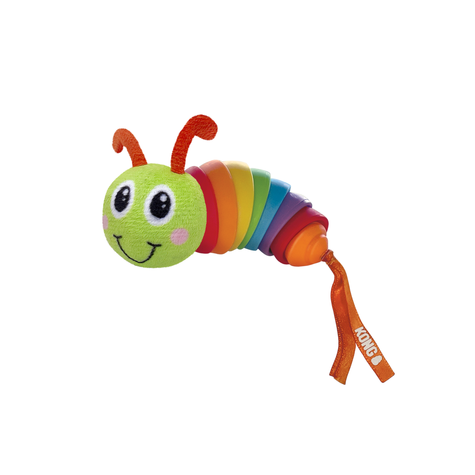 KONG Bat-A-Bout Clackz Caterpillar Cat Toy