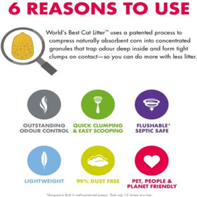World’s Best Cat Litter Multiple Unscented (2 sizes)