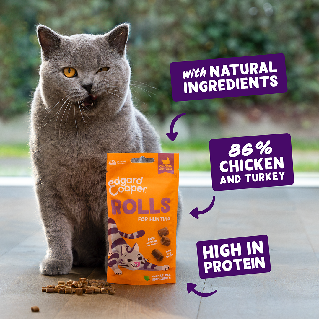 Edgard & Cooper Cat Chicken & Turkey Rolls 45g