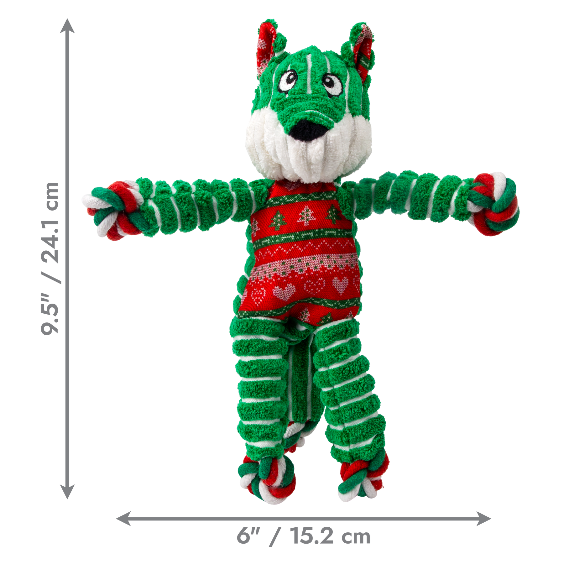 KONG Holiday Floppy Knots Fox Small/Medium