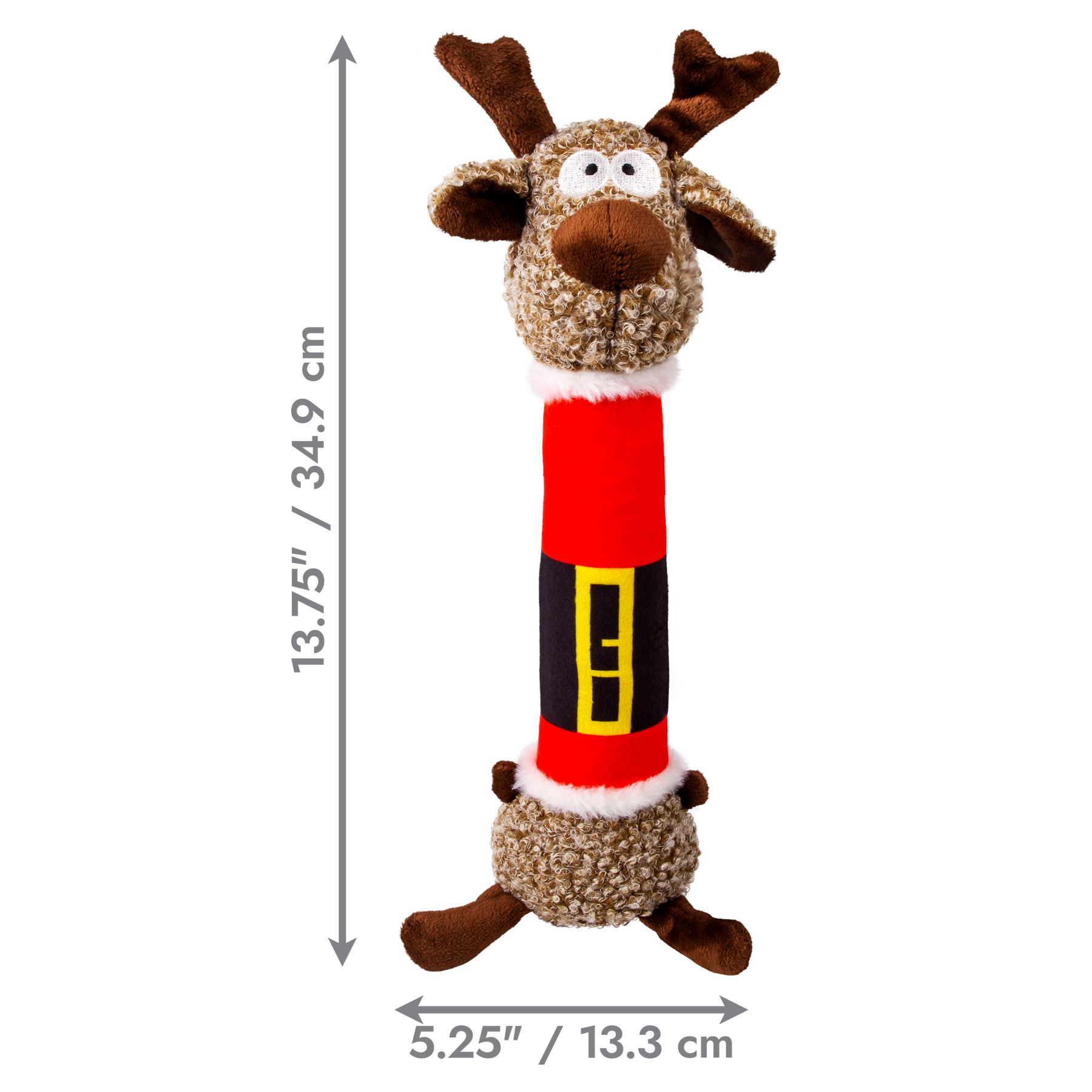 KONG Holiday Shakers Luvs Reindeer Medium