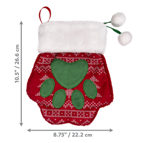KONG Holiday Stocking Paw Large