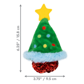 KONG Holiday Crackles Christmas Tree Green
