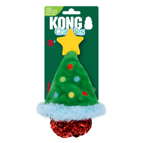 KONG Holiday Crackles Christmas Tree Green