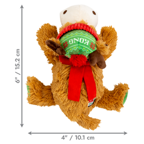 KONG Holiday Cozie Reindeer Red Green Medium