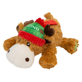 KONG Holiday Cozie Reindeer Red Green Medium