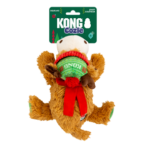KONG Holiday Cozie Reindeer Red Green Medium