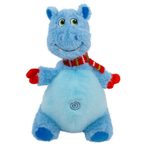 KONG Holiday Knots Belly Hippo Blue Medium/Large