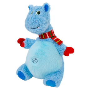 KONG Holiday Knots Belly Hippo Blue Medium/Large