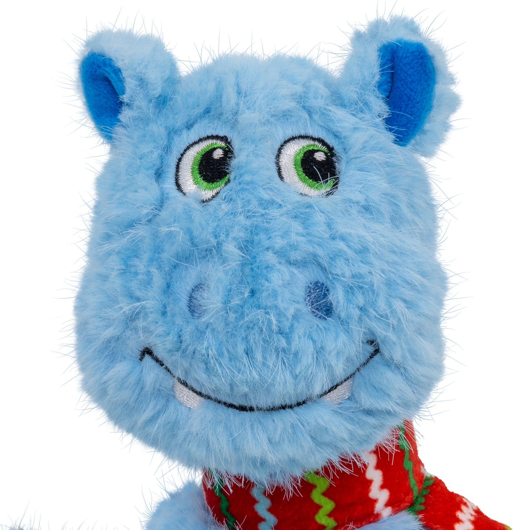 KONG Holiday Knots Belly Hippo Blue Medium/Large