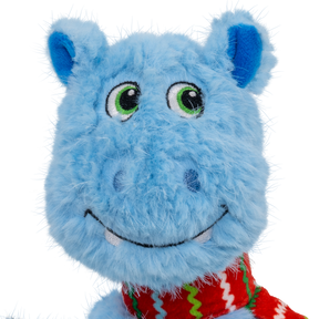 KONG Holiday Knots Belly Hippo Blue Medium/Large